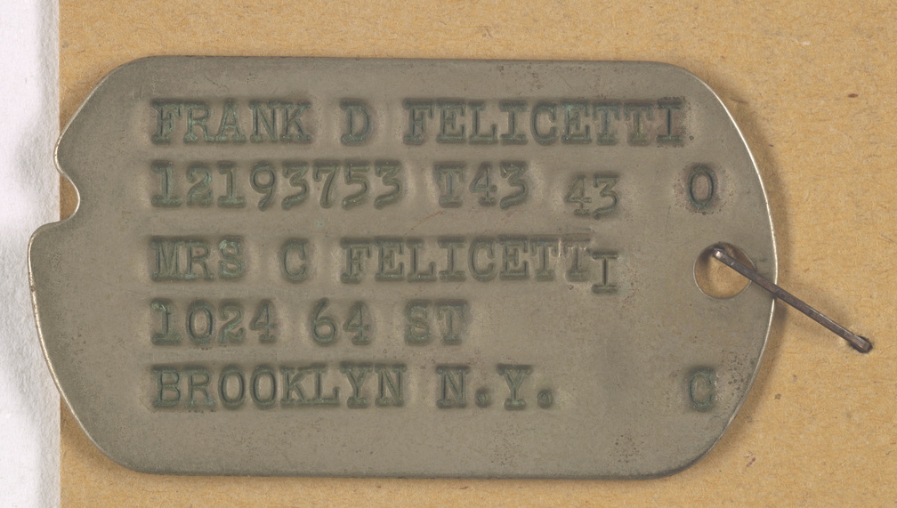Frank D. Felicetti ID Tag