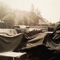 Unknown Man on Crates
