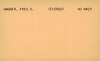 Wagner, Fred S.