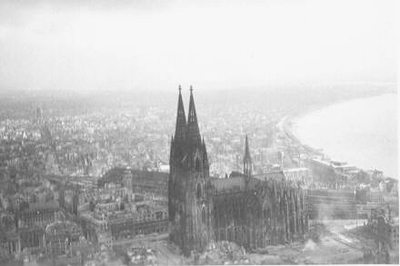 Devastated Cathedral in Cologne, Germany