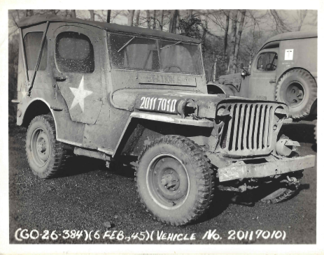 Wrecked Jeep, 6 February 1945