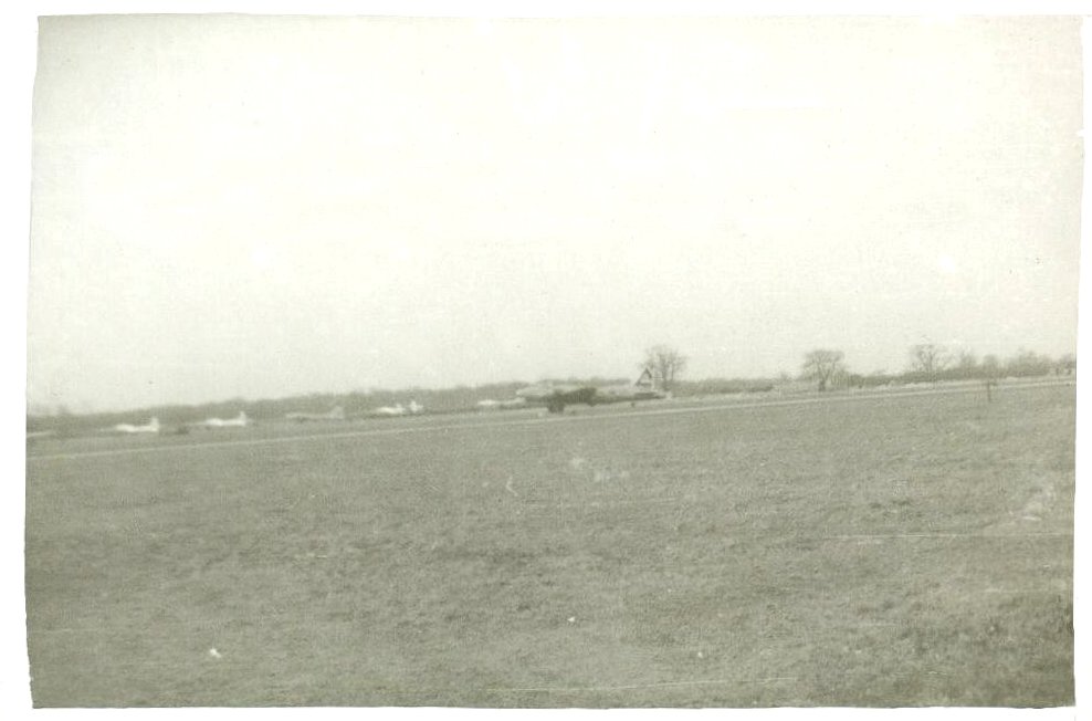 B 17 on airfield and perimeter
